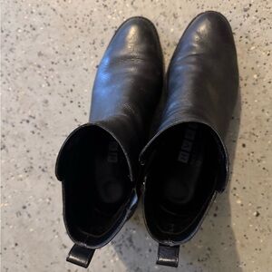 Cole Haan Black Leather Ankle Boots